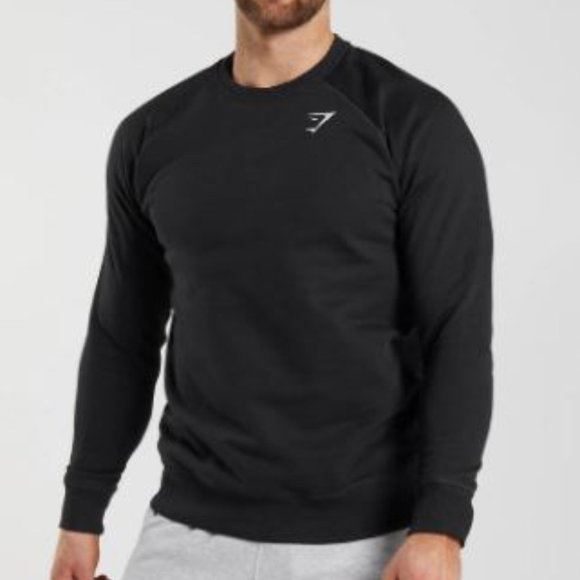 GYMSHARK crewneck crest pullover sweatshirt men's size medium - Picture 2 of 8